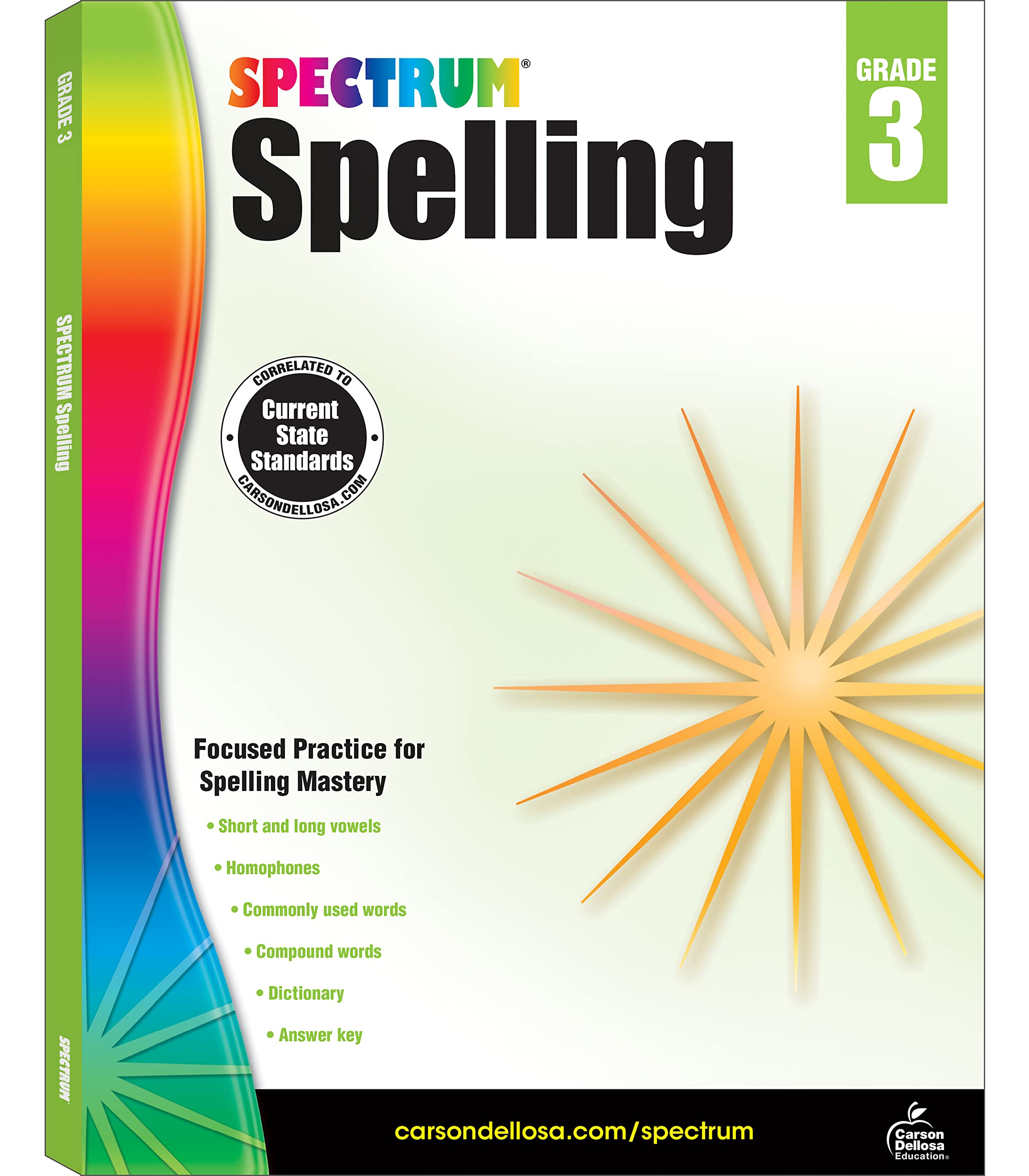 Spectrum Spelling Workbook Grade 3, Ages 8 to 9, 3rd Grade Spelling Workbook Covering Phonics, Handwriting, ... (Volume 30)