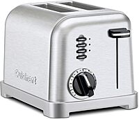 Cuisinart CPT-160 Metal Classic 2-Slice Toaster, Brushed Stainless