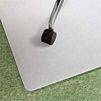 FLOORTEX Polypropylene Rectangular Chair Mat for Low-Pile Carpets