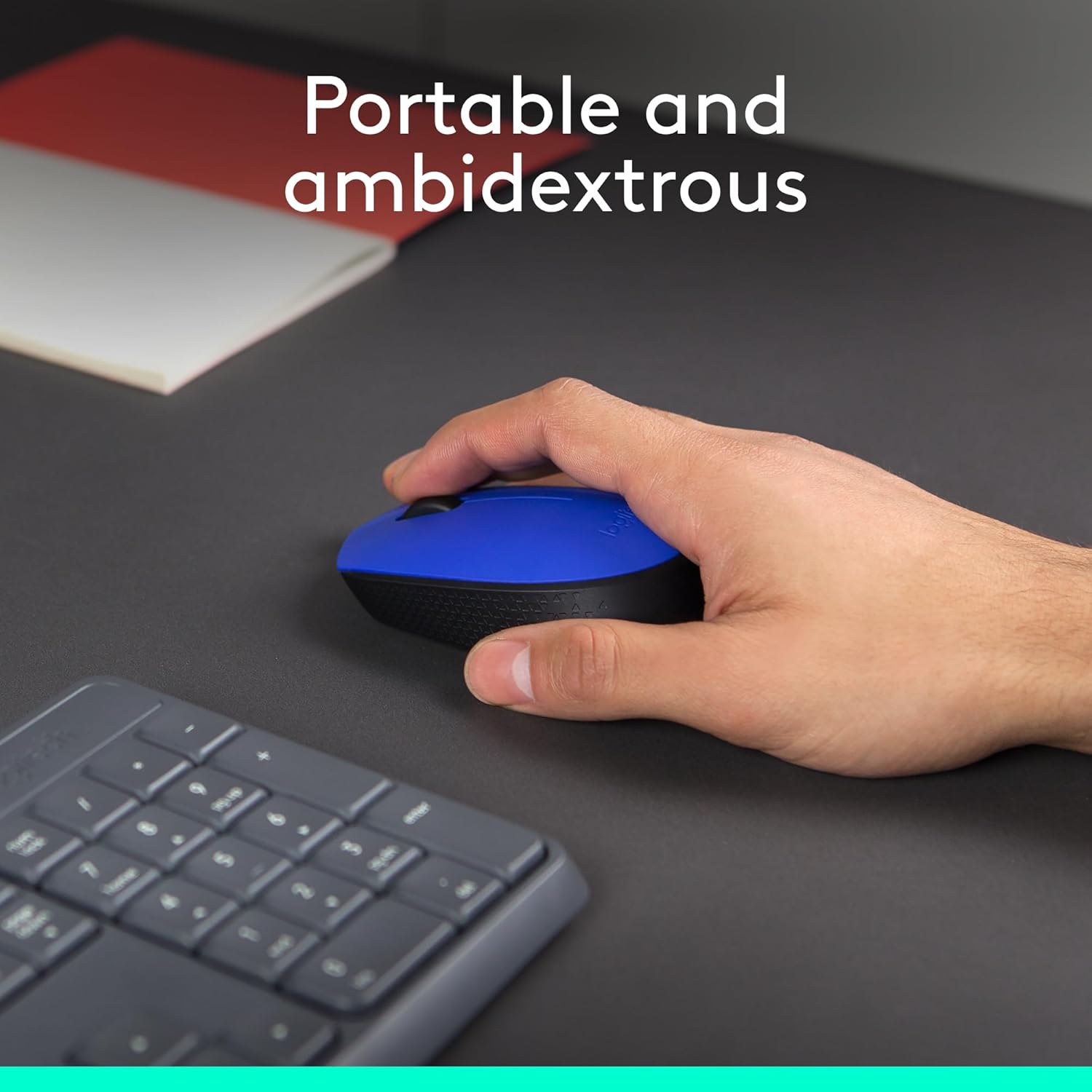 Logitech M170 Wireless Mouse for PC, Mac, Laptop, 2.4 GHz with USB Mini Receiver - Battery Life, Ambidextrous