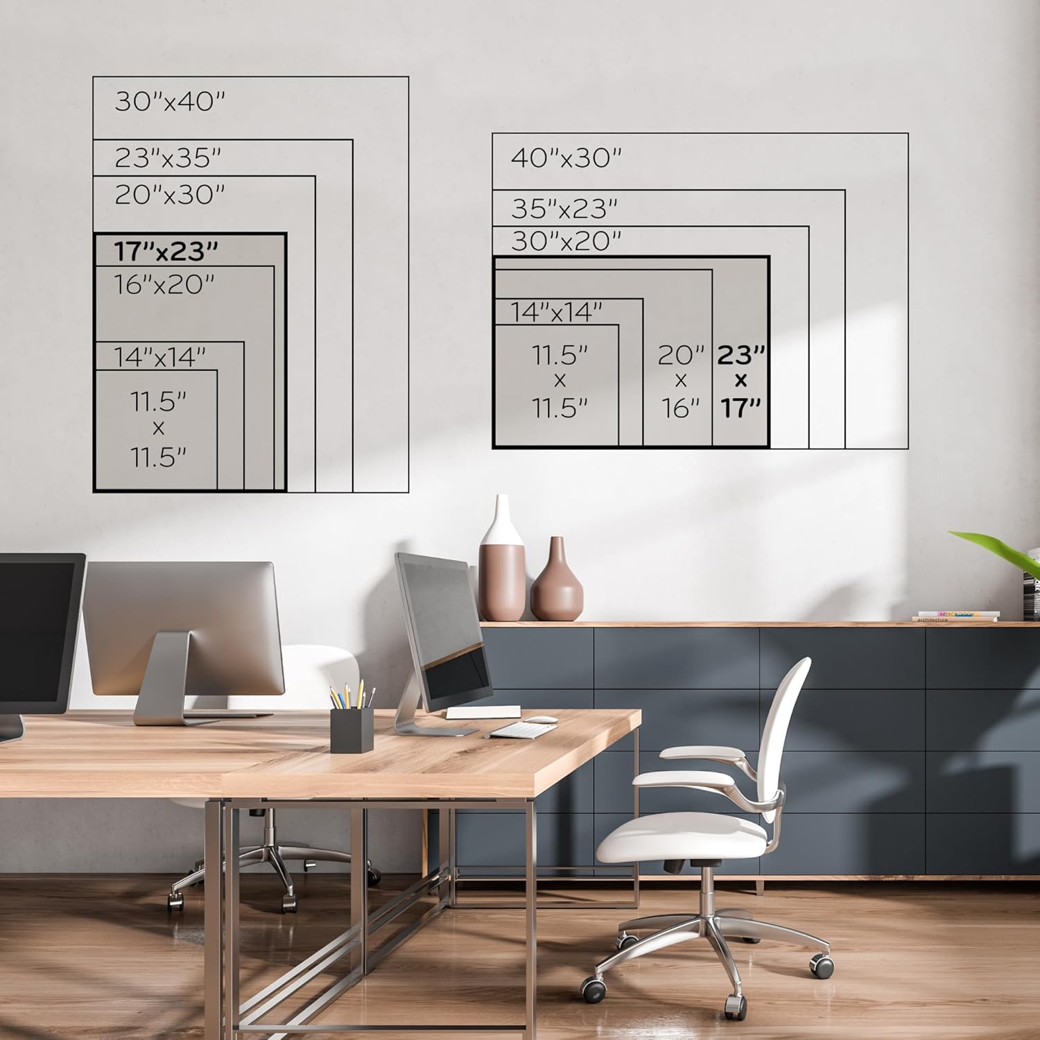 U Brands Cork Bulletin Board with Wood Frame