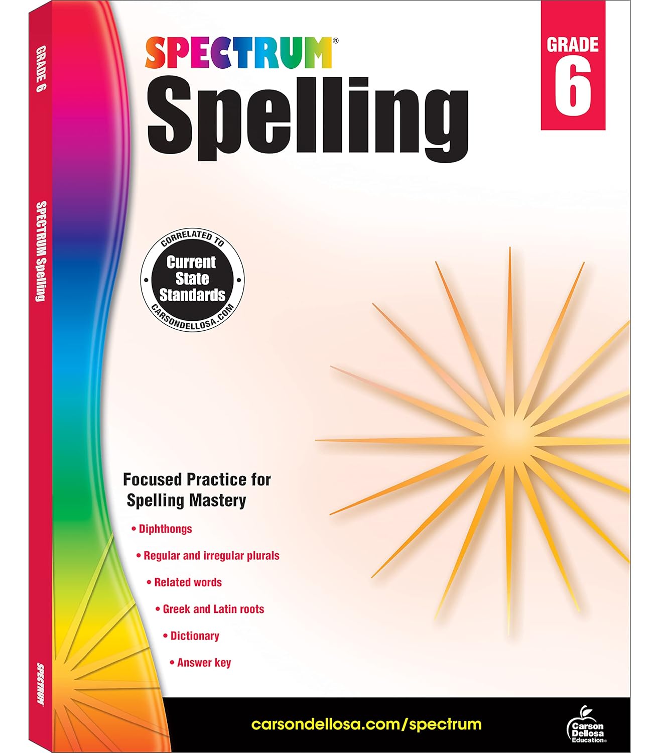 Spectrum Spelling Workbook Grade 6, Ages 11 to 12, Grade 6 Spelling, Handwriting Practice with 6th Grade Spelling Root Words