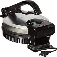 Brentwood TS-127 Stainless Steel Non-Stick Electric Tortilla Maker, 8-Inch