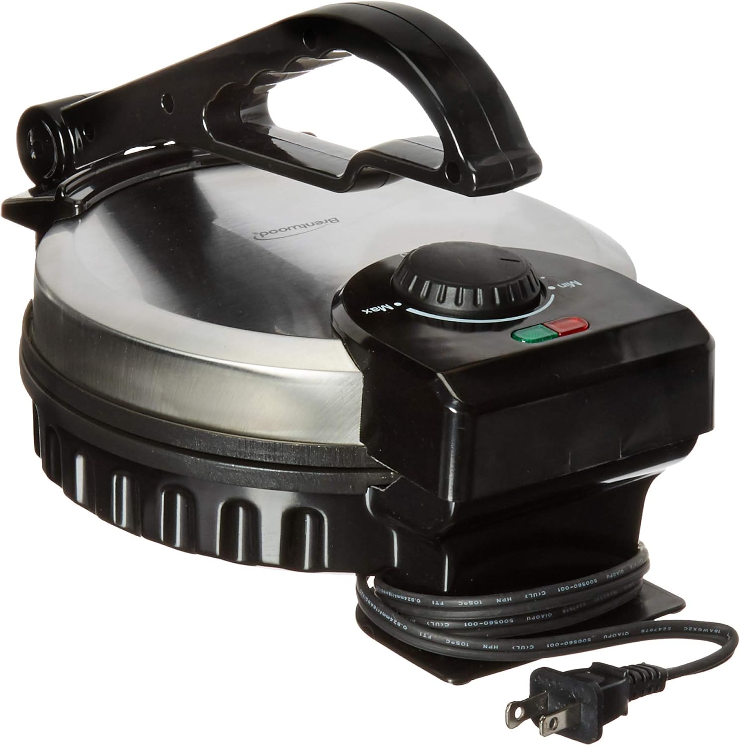 Brentwood TS-127 Stainless Steel Non-Stick Electric Tortilla Maker, 8-Inch