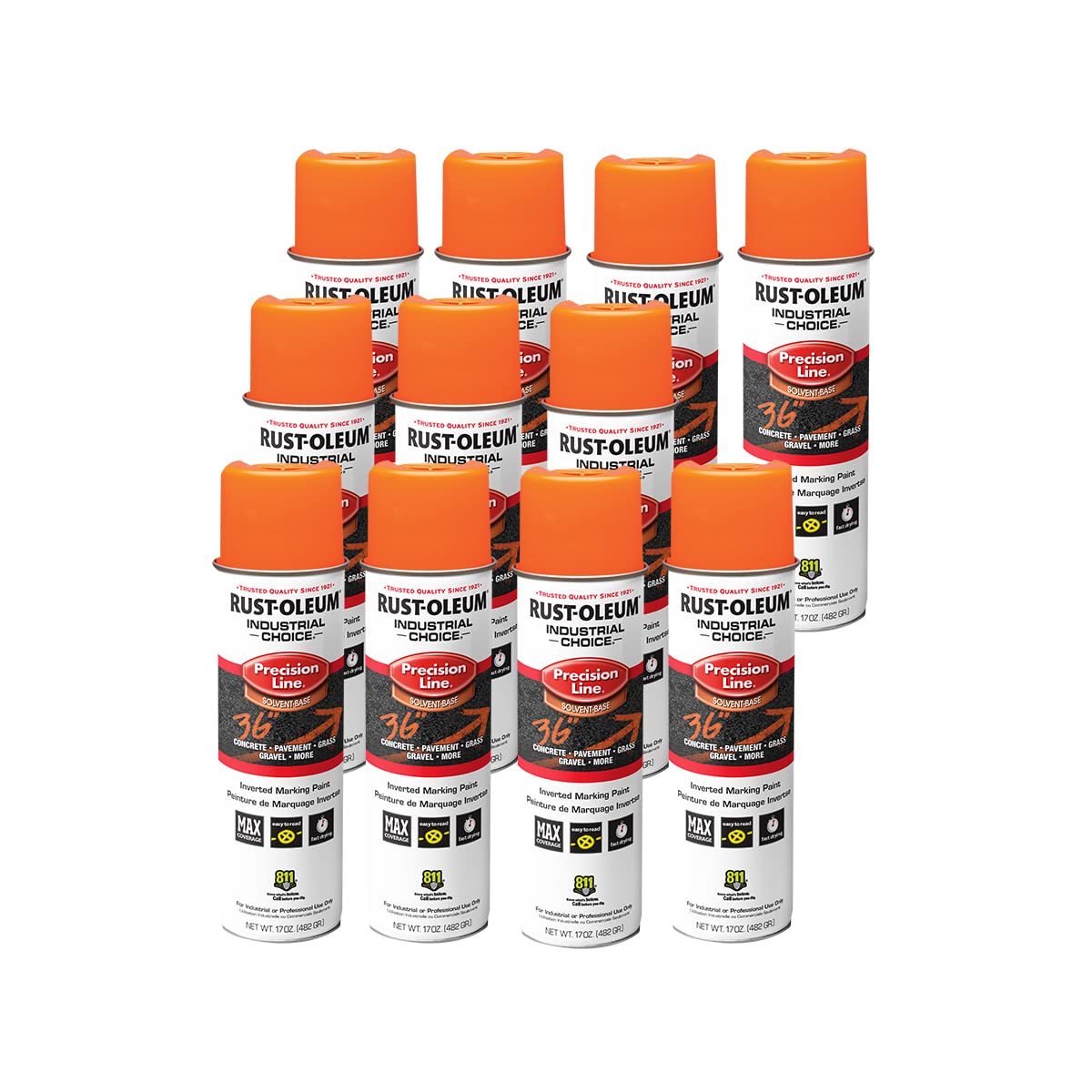 Rust-Oleum Industrial Choice M1600/M1800 Precision Line Inverted Marking Paint