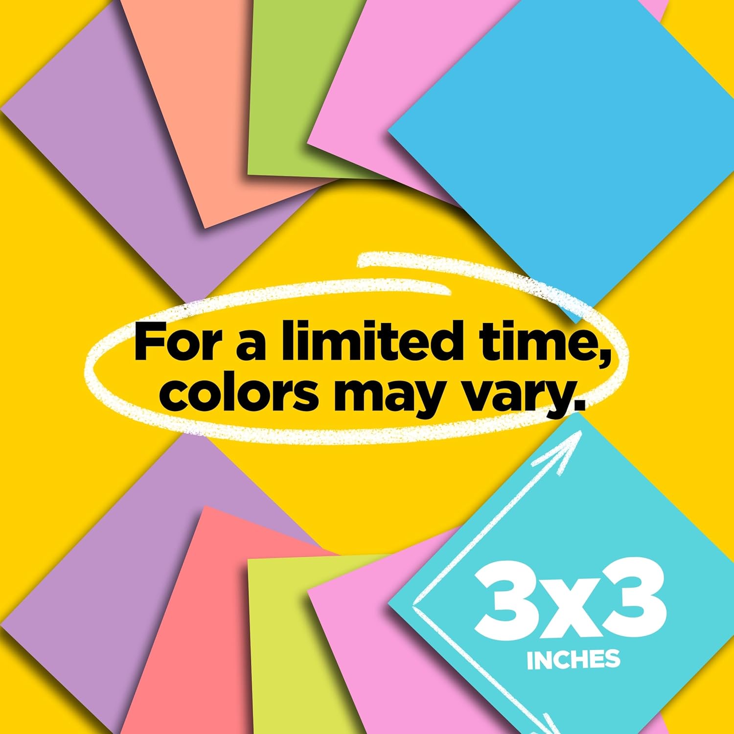 Post-it Super Sticky Notes, 24 Sticky Note Pads, 3 x 3 in., School Supplies, Office Products