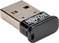 Tripp Lite Mini Bluetooth USB Adapter 4.0 (Class 1), Up to 164ft Range, 7 Devices (U261-001-BT4)