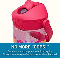 CAMELBAK Thrive Flip Straw Kids Bite Valve Water Bottle 14oz Tritan Renew
