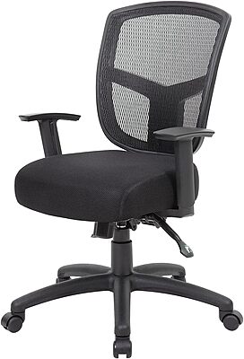 Boss Office Products Contract Mesh Task Chair, Black (B6023)