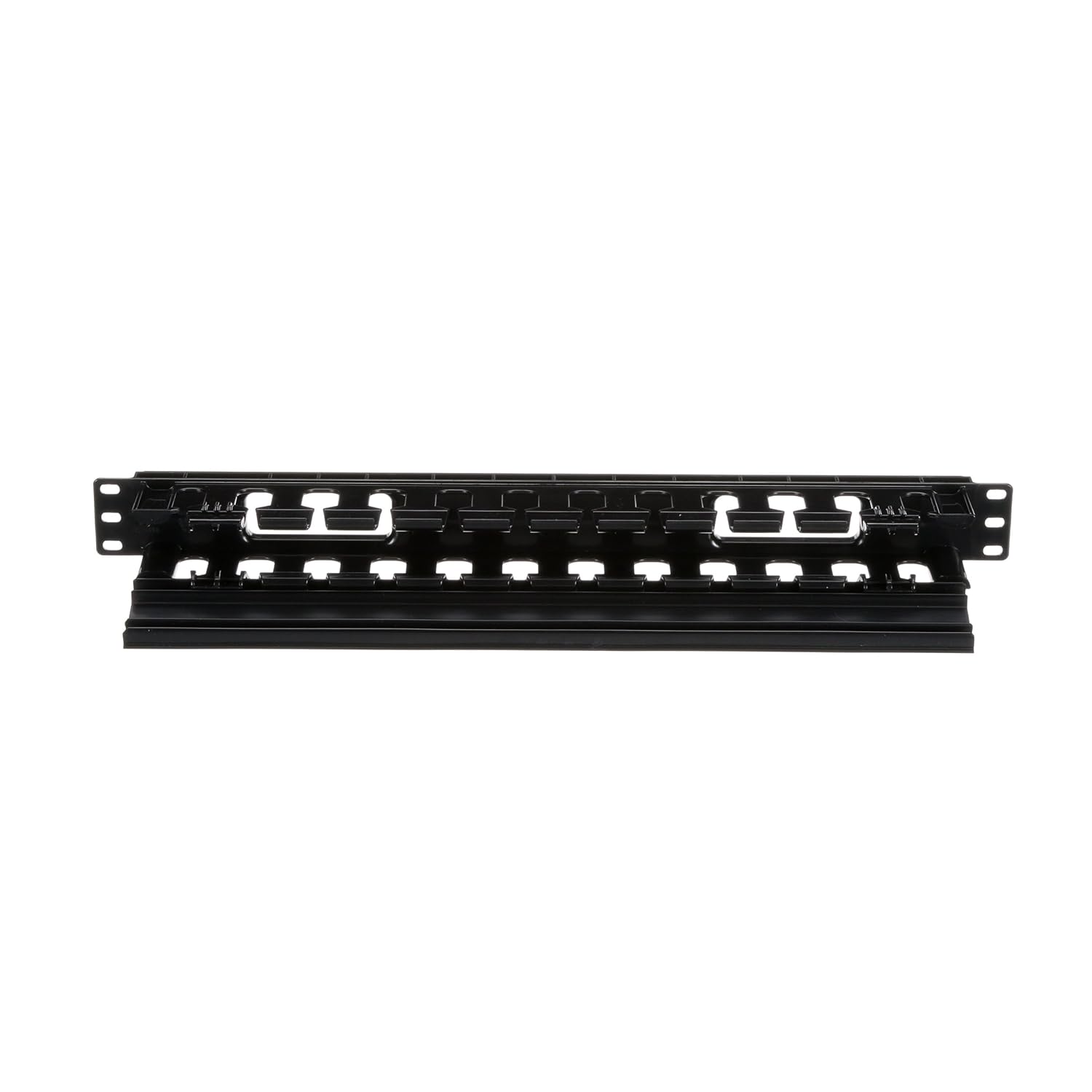PANDUIT PatchLink Horizontal Cable Manager - Cable Manager - Black - 1U Rack Height - 19in Panel Width