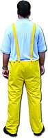 MCR Safety Rain Bib Overalls, Large, Yellow (PVC/Polyester)