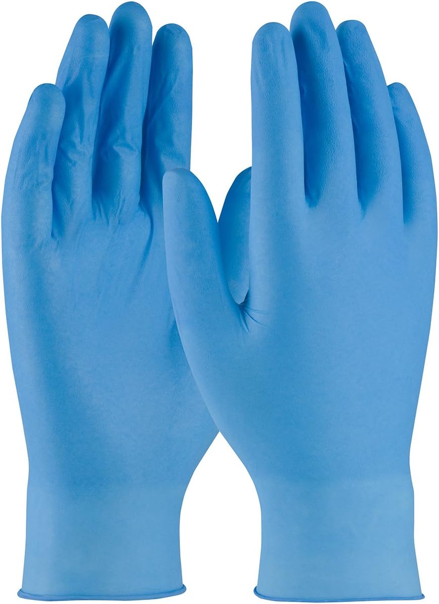 HGB West Chester Disposable Nitrile Glove, Powder Free with Textured Grip - 4 mil, Size X-Large, 100 ct.