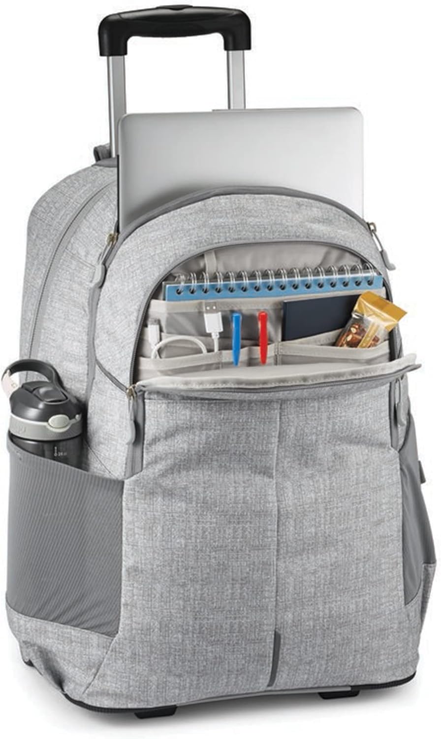 High Sierra Powerglide Pro Backpack With 15.6in Laptop Pocket, Silver