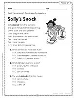 Scholastic Comprehension Skills: 40 Short Passages For Close Reading, Grade 1