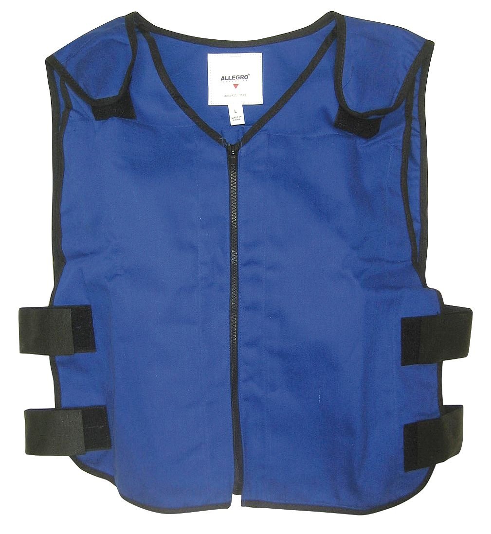 Cooling Vest, L, Blue, 22 in. L