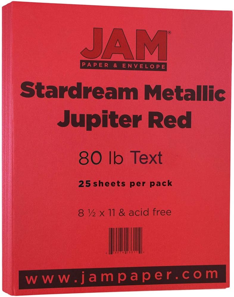 JAM PAPER Stardream Metallic Cardstock