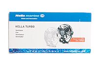 HELLA MARINE 003361002 12V 2-Speed Turbo Fan - Black