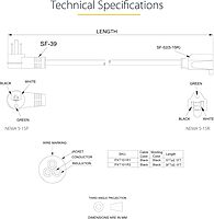 StarTech.com Power Extension Cord NEMA 5-15P to NEMA 5-15R