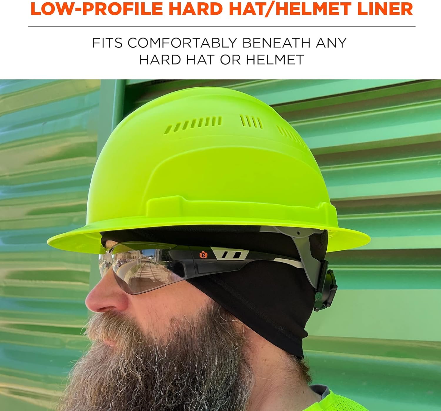 Ergodyne Standard Winter Skull Cap Helmet Liner, Black, One Size