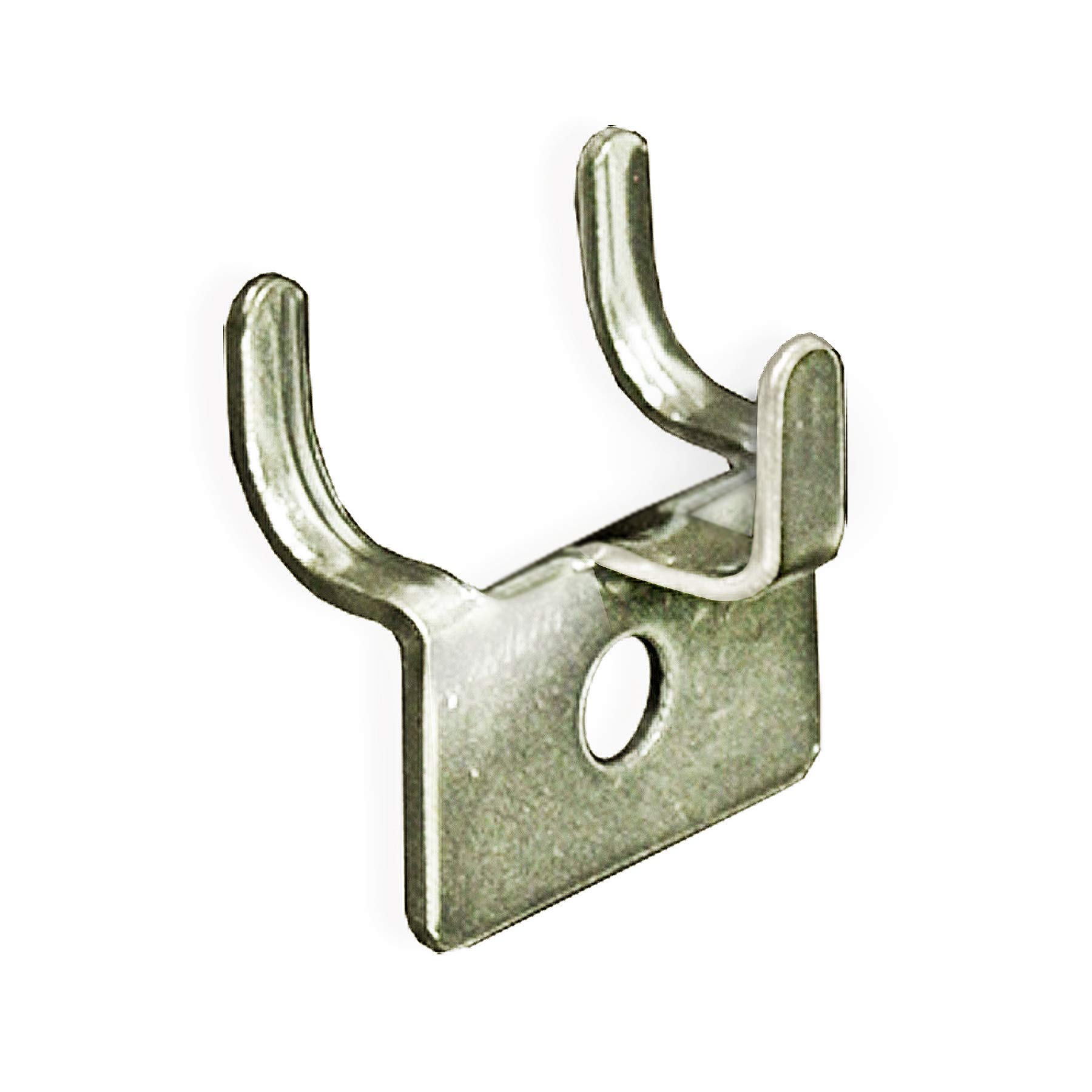 Azar Displays Metal Prong Hooks, 1-1/4inH x 1-1/8inW x 3/8inD, Pack Of 20 Hooks