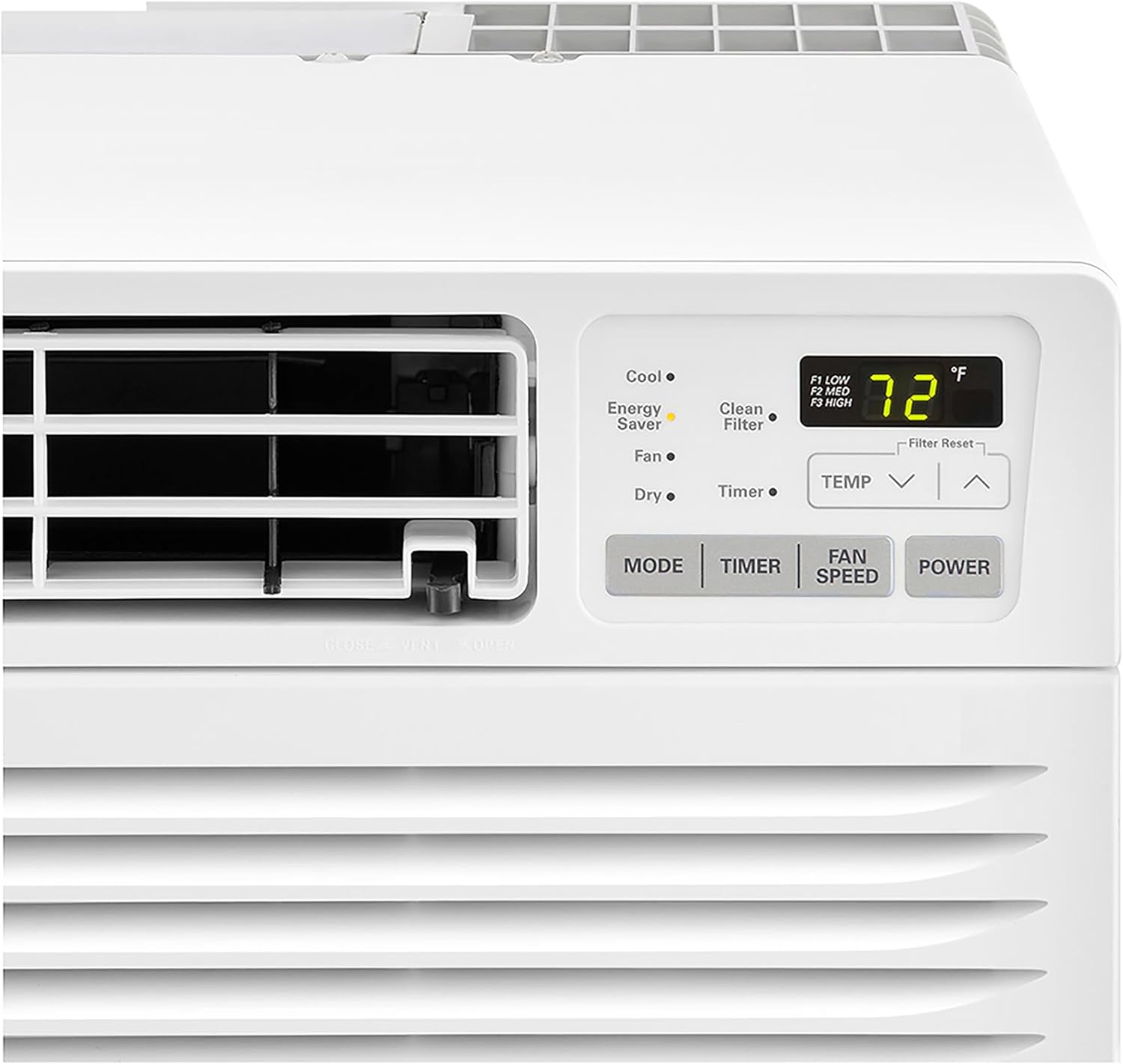 LG 9,800 BTU Through-the-Wall Air Conditioner, Cools 450 Sq.Ft., Electronic Control with Remote, Supplemental Heat, 230/208V