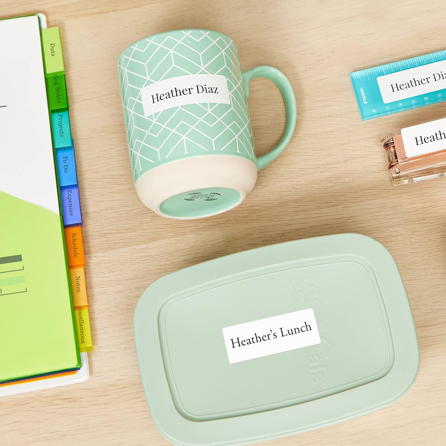 AVERY Durable Removable Rectangle Labels, Sure Feed Technology, 1" x 2-5/8", Matte White Film