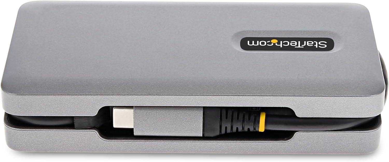 StarTech.com USB-C Docking Station Multiport Adapter with 4K60, 10Gbps USB Hub, 100W PD, Gigabit Ethernet