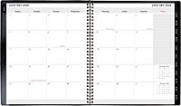 Office Depot Brand Monthly Planner, 9" x 11", Black, January 2026 to January 2027, OD71060026