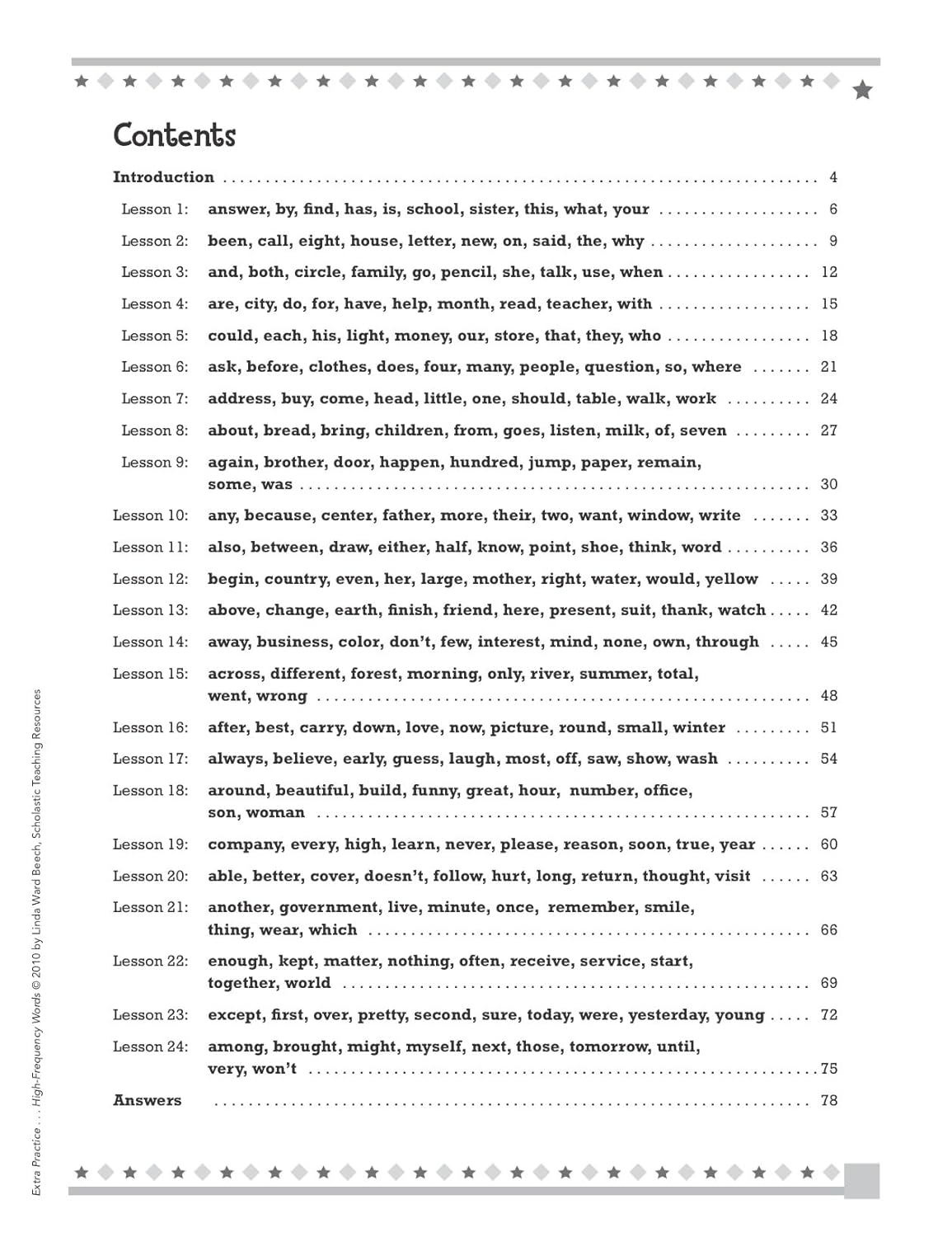 Extra Practice for Struggling Readers: High-Frequency Words: Motivating Practice Packets That Help Intermediate Students