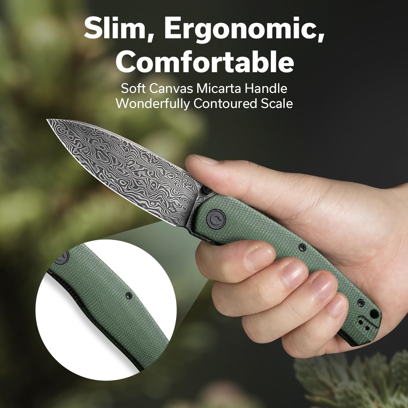 CIVIVI Sokoke Folding Pocket Knife for EDC, 3.35\" Blade