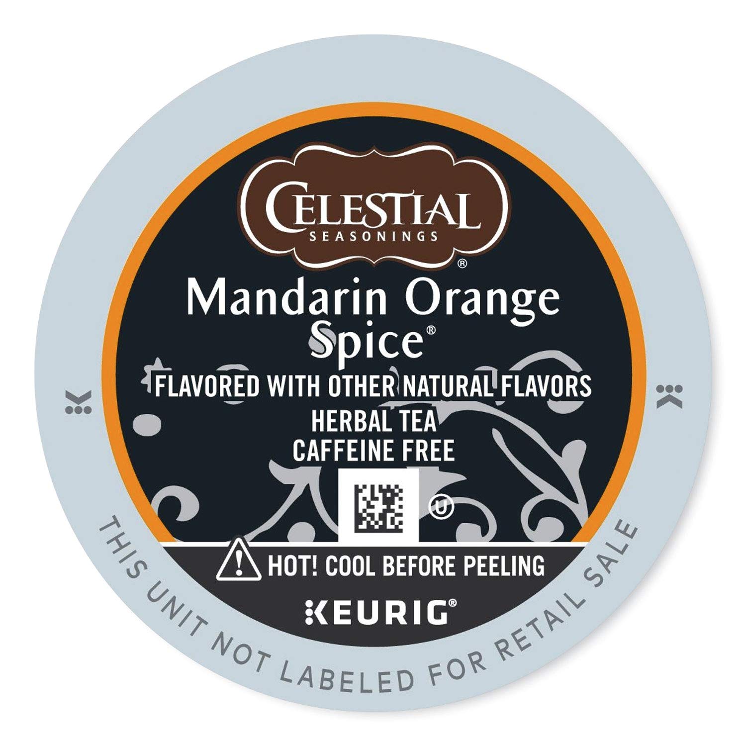 Celestial Seasonings Mandarin Orange Spice Herbal Tea, K-Cup Portion Pack for Keurig K-Cup Brewers