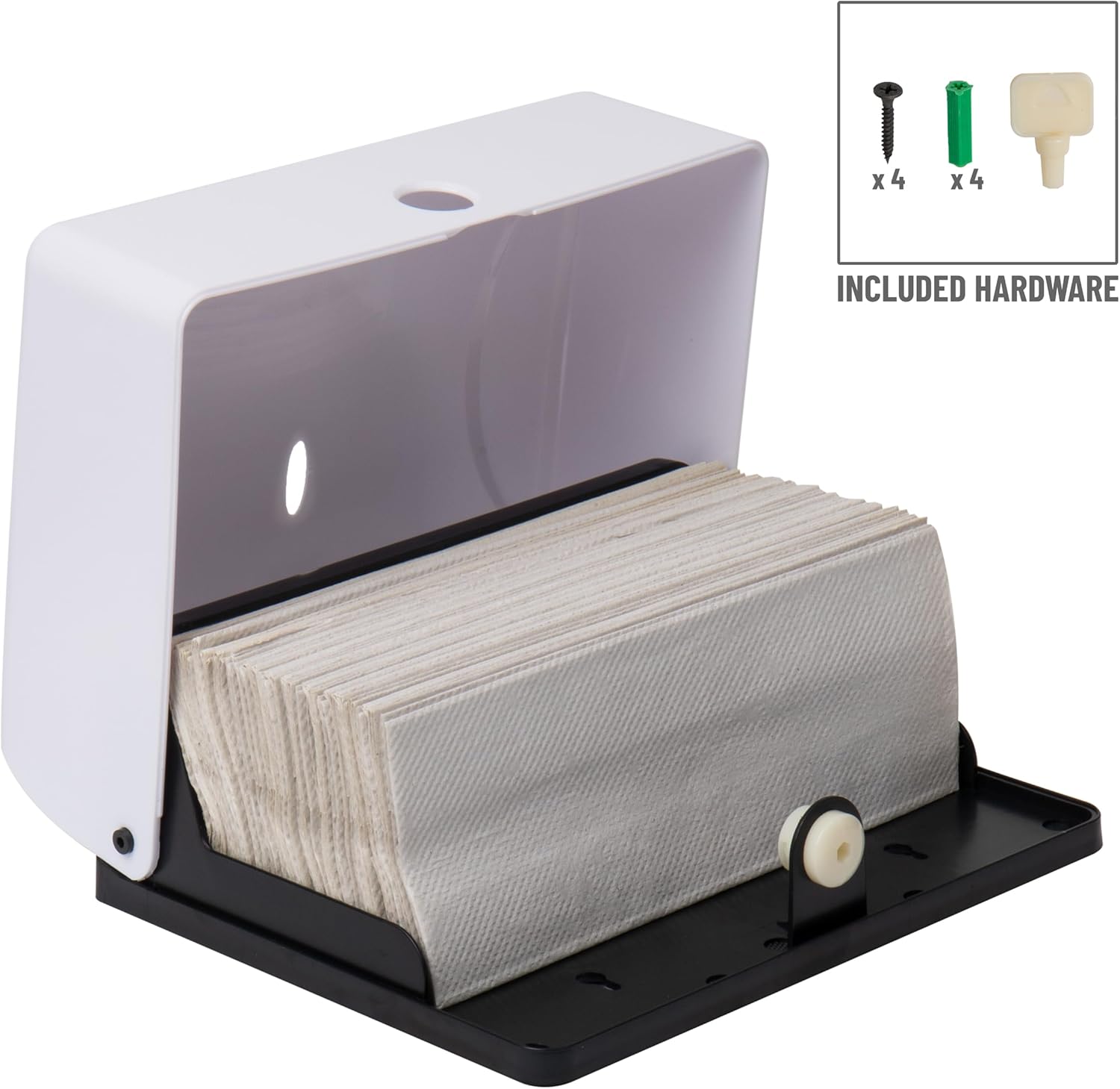 MIND READER Wall-Mounted Multi-Fold Paper Towel Dispenser