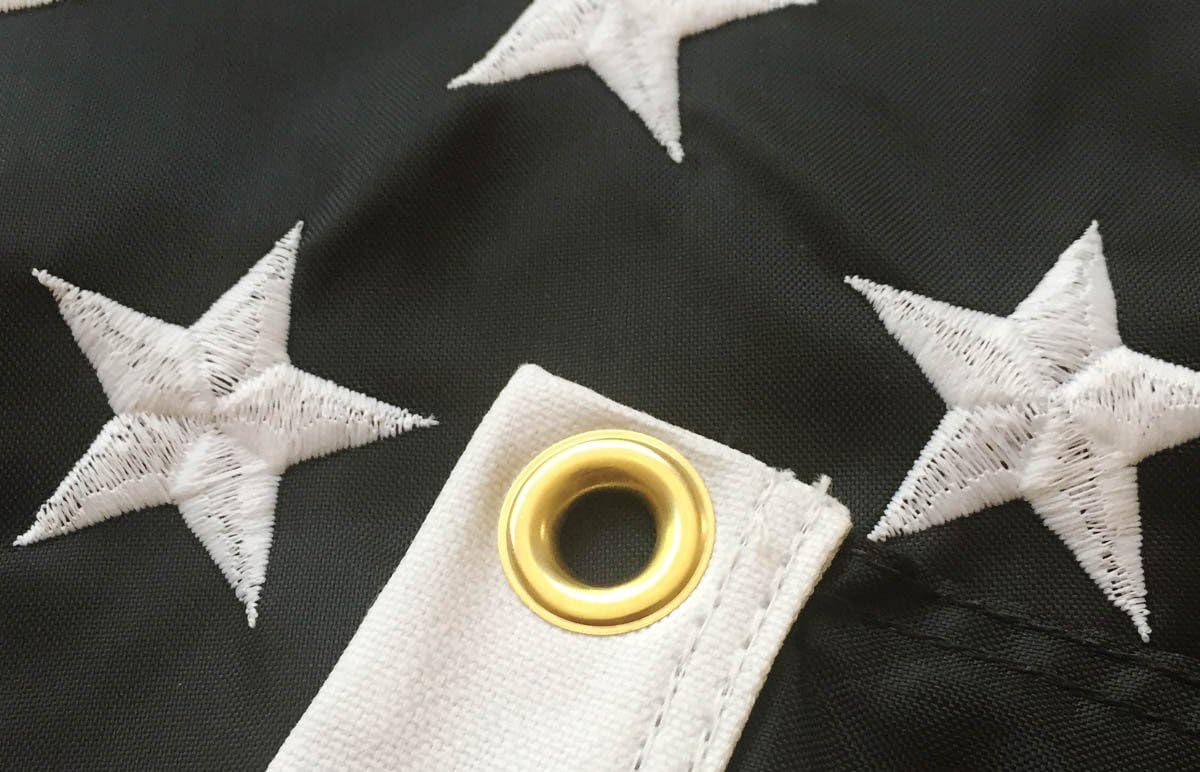 THIN BLUE LINE USA DuraSleek Thin Blue Line American Flag, Sewn & Embroidered