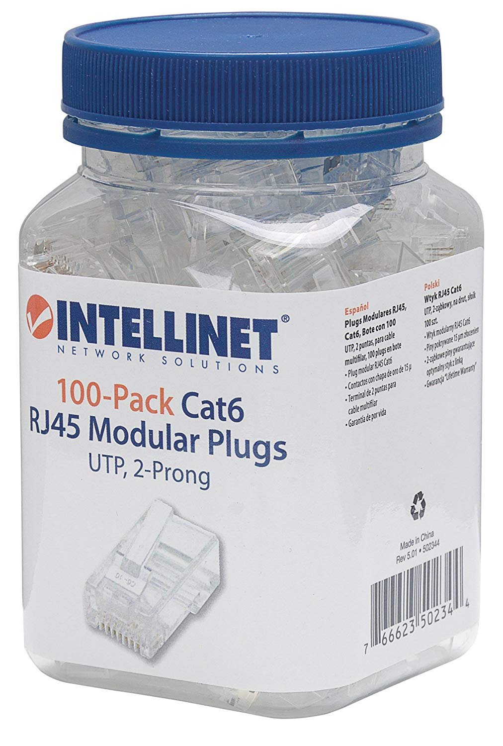 INTELLINET Cat6 RJ45 Connectors & Keystone Jacks