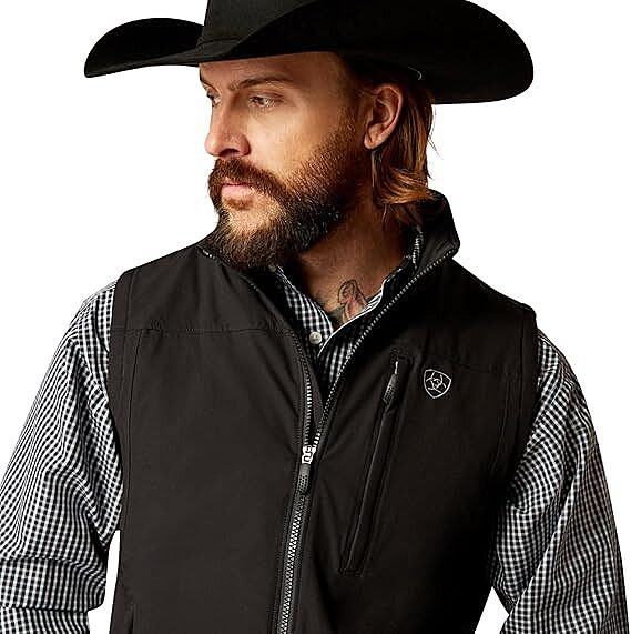 Men Pioner Black Vest