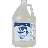 Dial Professional Sensitive Skin Antibacterial Liquid Hand Soap, 1 Gallon Refill, 128 Fl Oz Fresh 128 Fl Oz (Pack of 1)