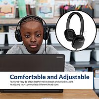 Cyber Acoustics 3.5mm Stereo Headphones for PCs and Other 3.5mm Devices in The Office, Classroom or Home (ACM-6004) 1 Unit