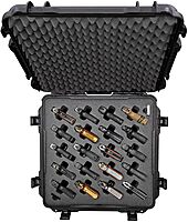 NANUK 968 Wheeled Waterproof Hard Case with Foam Insert for 20 Up Pistol, Black