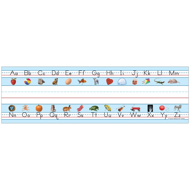 Carson Dellosa 36PC Alphabet Name Plate for Desk, ABC Nametags With Sight Words Illustrations for Letter Recognition and Writing Practice, Preschool and Daycare Labels, Kindergarten School Supplies