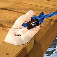 Dock Edge + Almag 35 Flip-Up Dock Cleat, 6-Inch, White