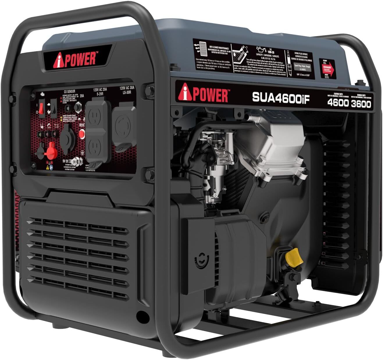 A-iPower Generador inversor listo para RV de 4600 W A-iPower Generador inversor listo para RV de 4600 W