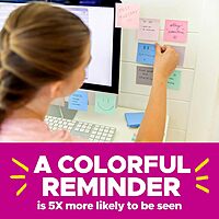 Post-it 100% Recycled Paper Super Sticky Notes, 3 in. x 3 in., 24 Pads/Pack, 70 Sheets/Pad