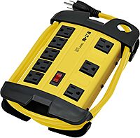TRIPP LITE Heavy Duty Safety Power Strip, Metal Housing, Yellow