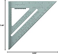 IRWIN Tools Rafter Square, Aluminum, 7-Inch (1794464)