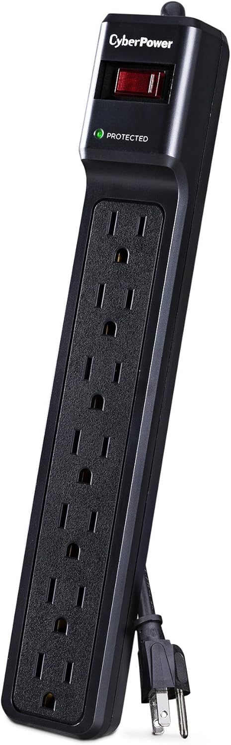 CyberPower Essential Surge Protector, 7-Outlet, 1500J
