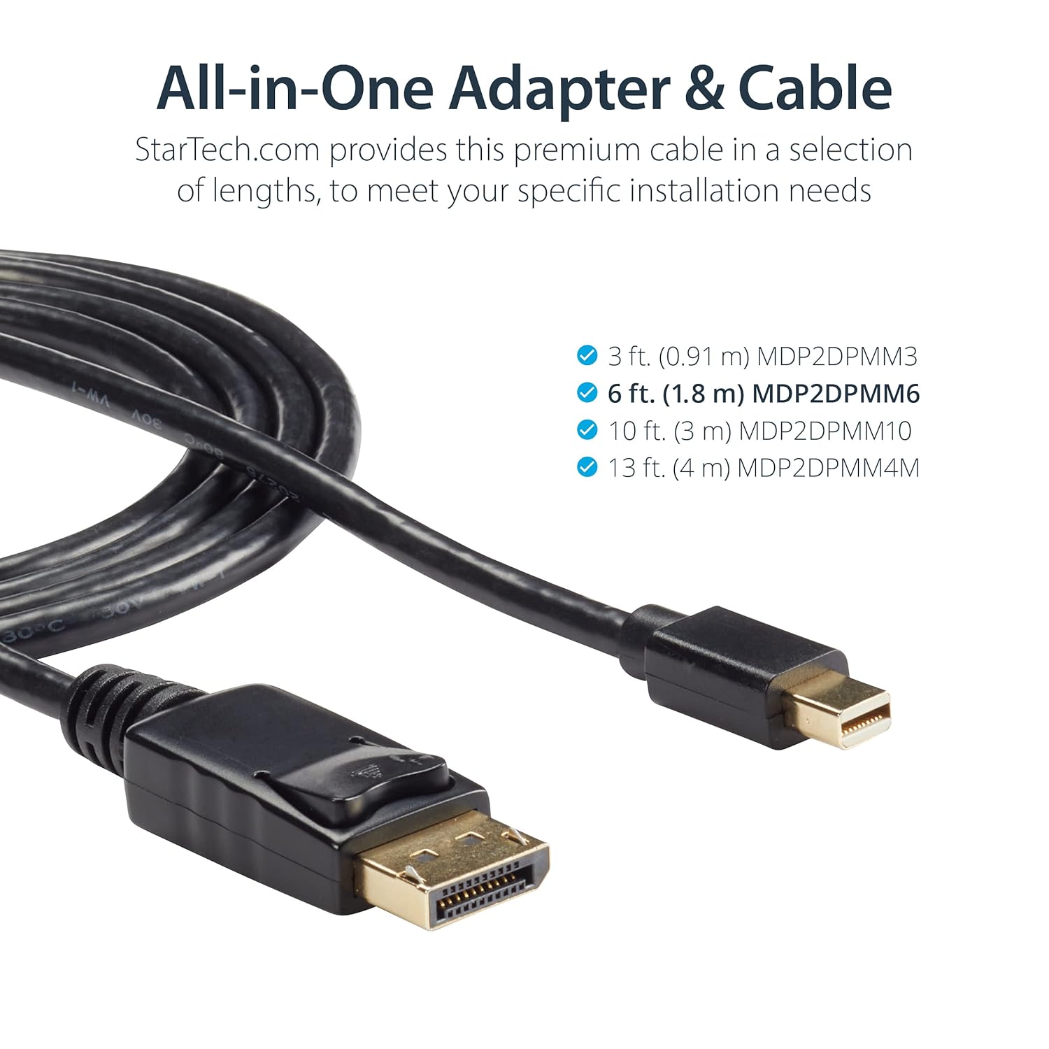 StarTech.com Mini DisplayPort to DisplayPort 1.2 Cable