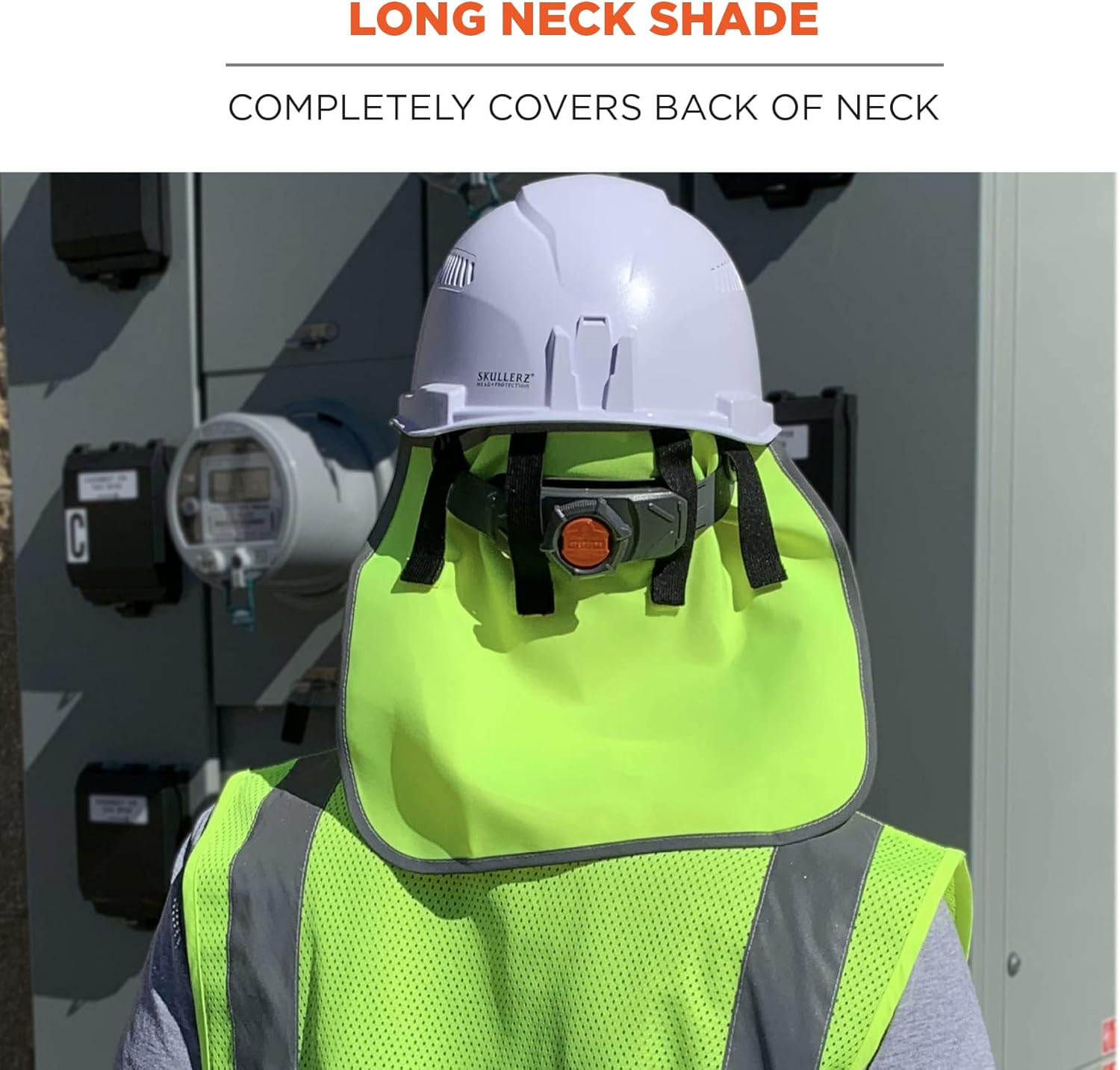 Ergodyne GloWear 8006 Hi-Vis Hard Hat Neck Shade