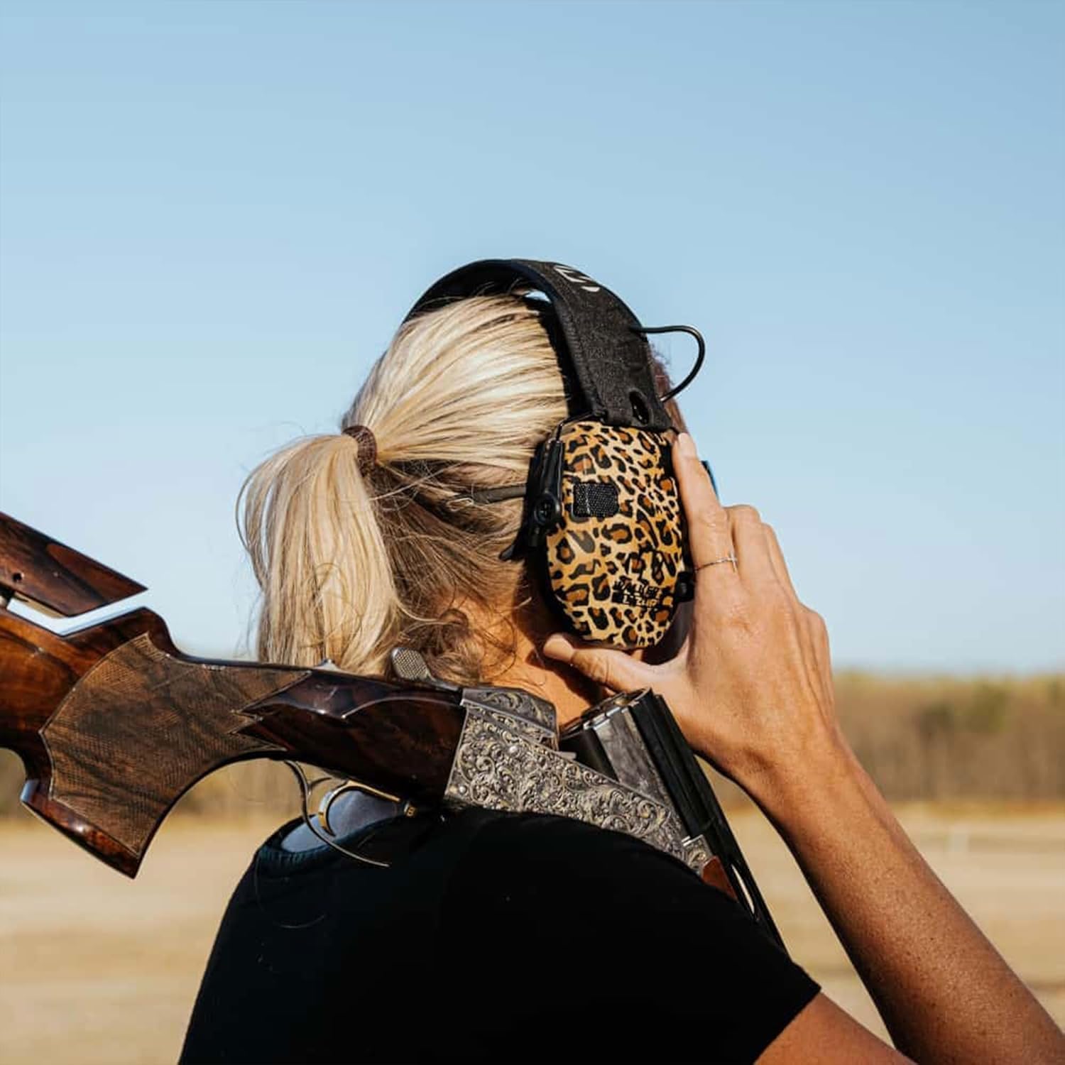 WALKER'S Razor Slim Electronic Earmuffs Ultra Low-Profile Folding Hearing Protection