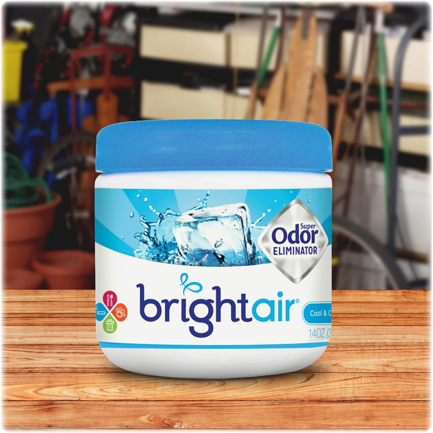 BRIGHT AIR Super Odor Eliminator Gel Air Freshener, 14 oz