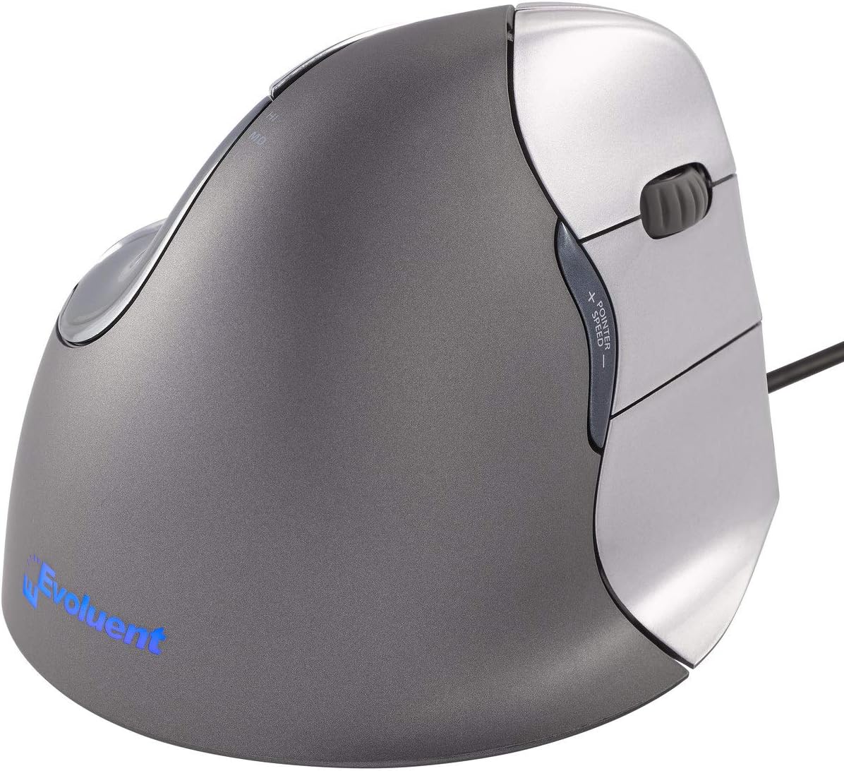Evoluent – The Original Vertical Mouse – VM4R Ergonomic Vertical Mouse Right Hand Med-to-L Wired USB, Sculpted for Comfort
